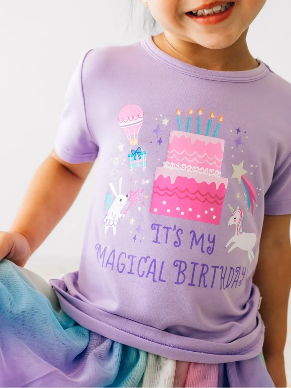 Little Sleepies Birthday Kids Tee with Matching Headband